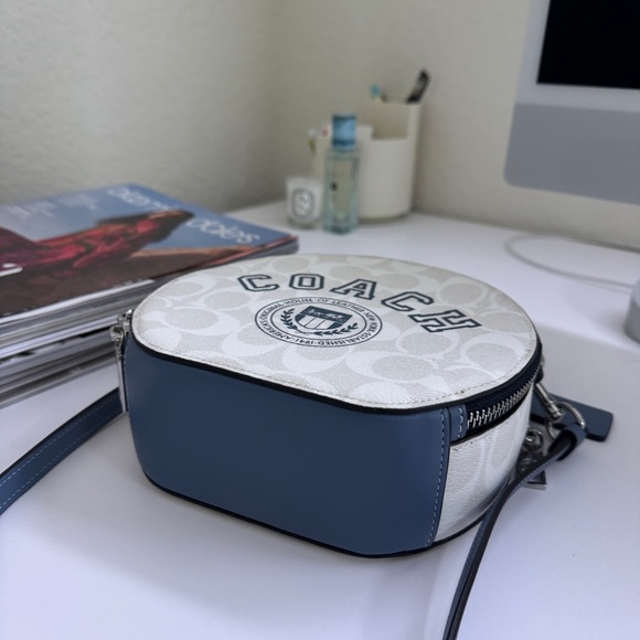 coach Canteen Crossbody In Signature Canvas With Varsity Motif CB870 - Picture 7 of 8